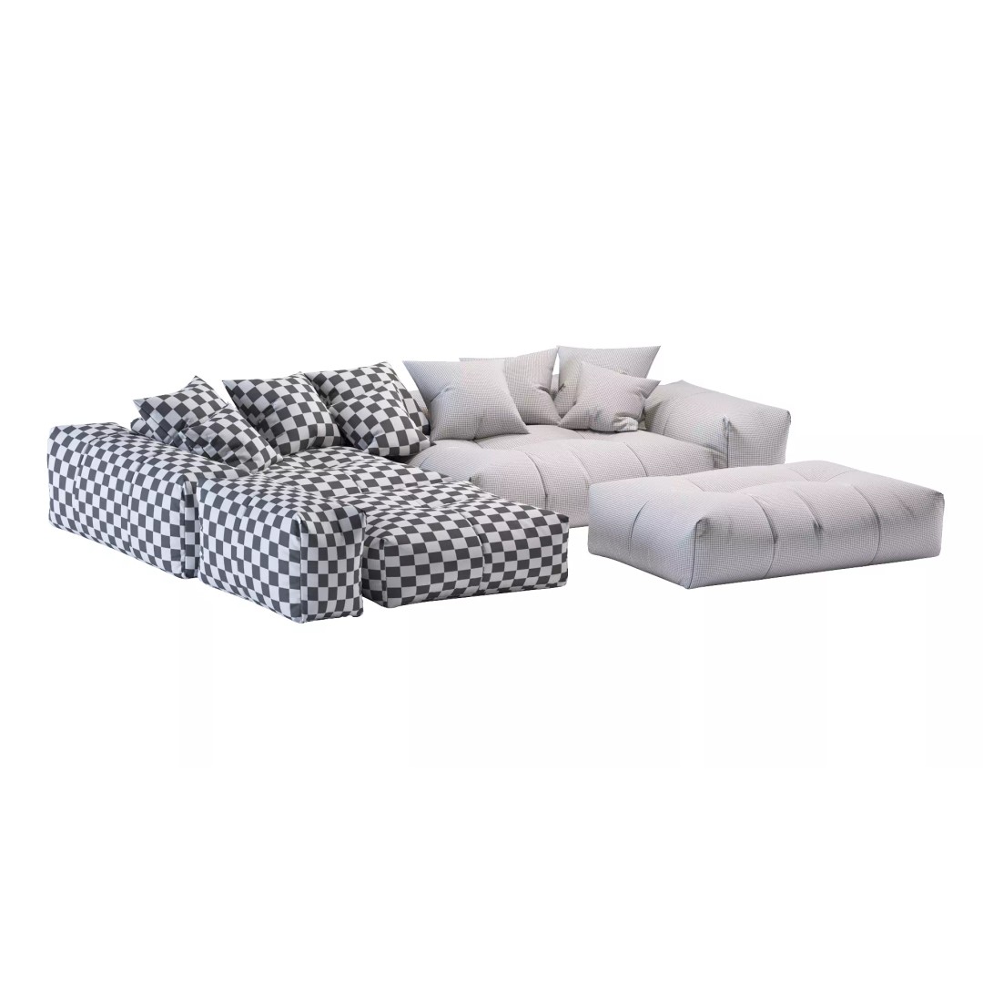 Pixel Corner Sofa 3D Model – Modern Designer Furniture, OBJ, FBX - View 20