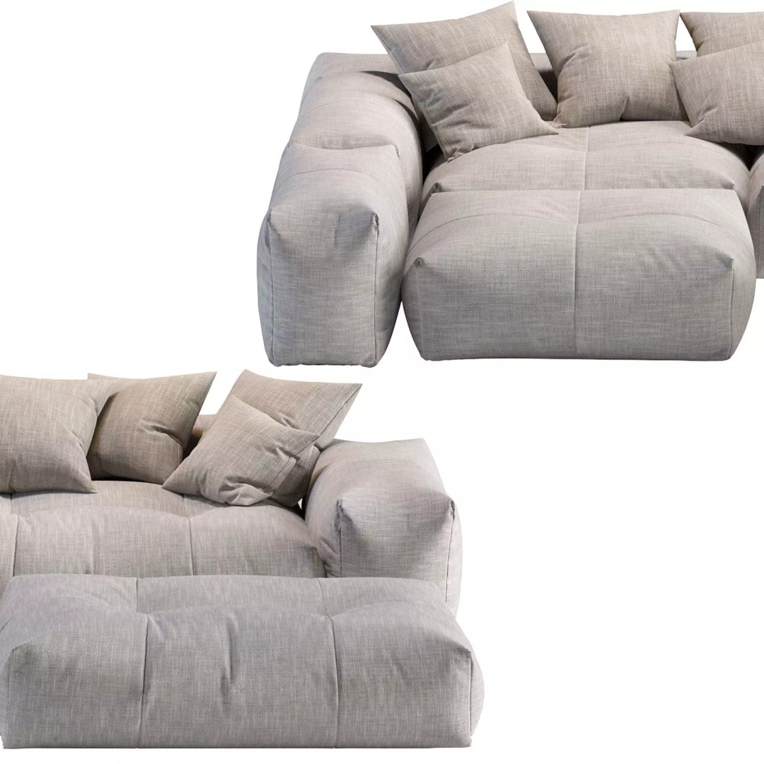 Pixel Corner Sofa 3D Model – Modern Designer Furniture, OBJ, FBX - View 24