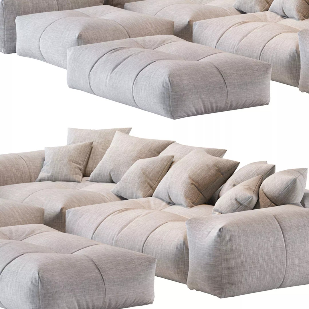 Pixel Corner Sofa 3D Model – Modern Designer Furniture, OBJ, FBX - View 28