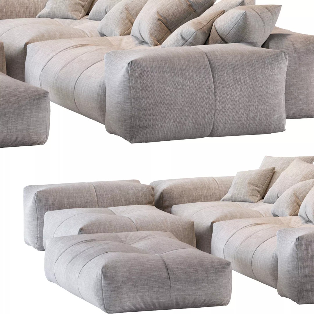 Pixel Corner Sofa 3D Model – Modern Designer Furniture, OBJ, FBX - View 31