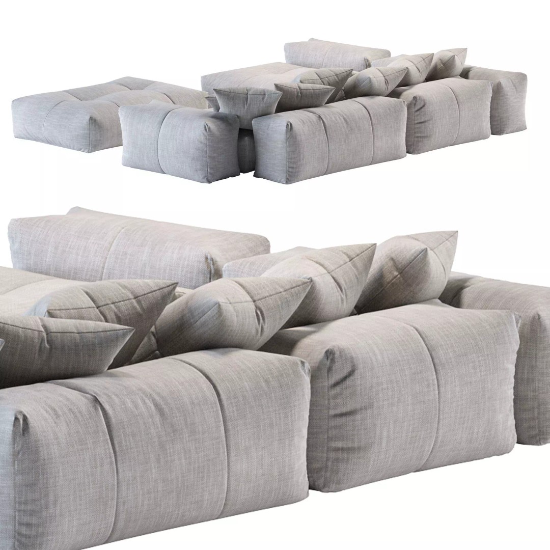 Pixel Corner Sofa 3D Model – Modern Designer Furniture, OBJ, FBX - View 34