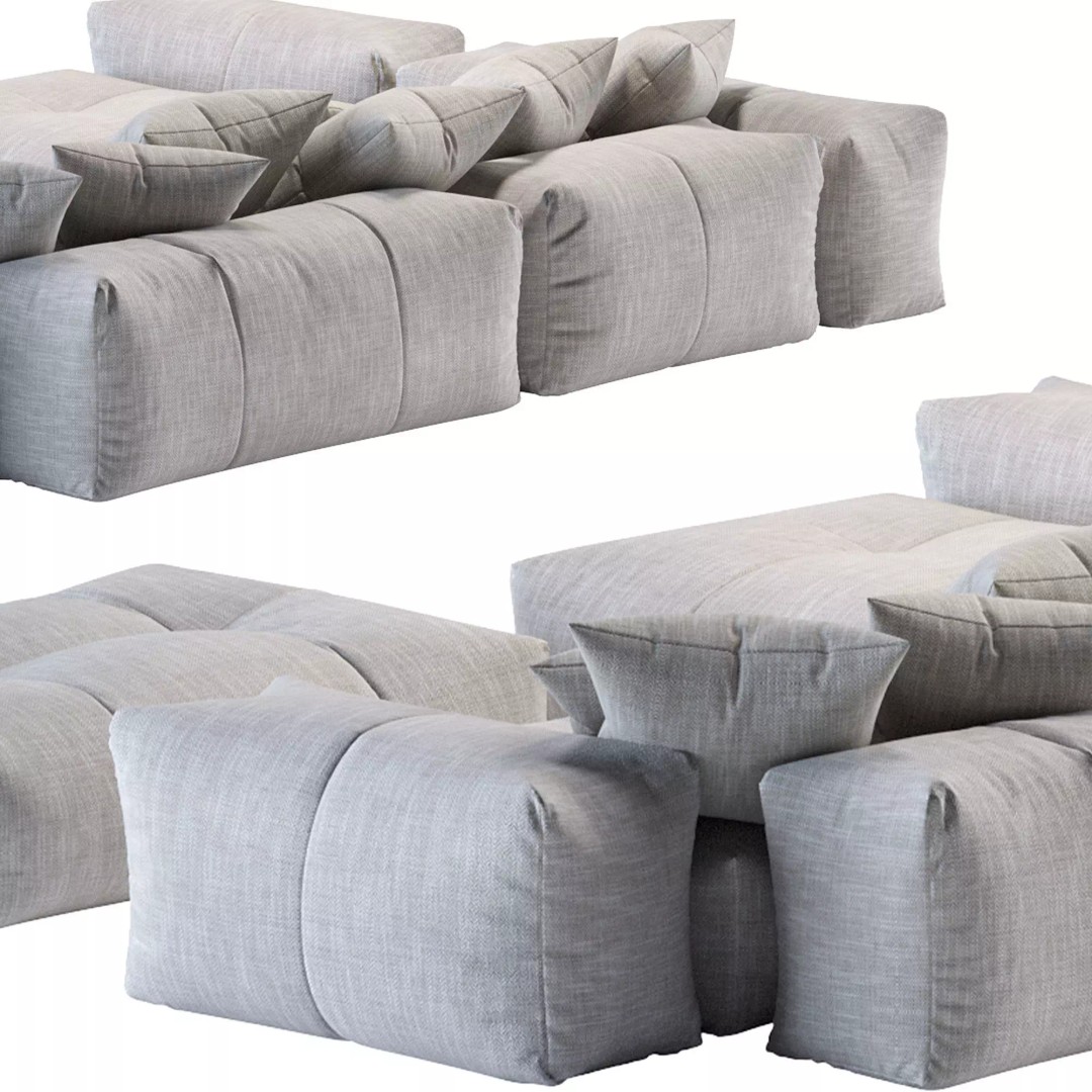 Pixel Corner Sofa 3D Model – Modern Designer Furniture, OBJ, FBX - View 35