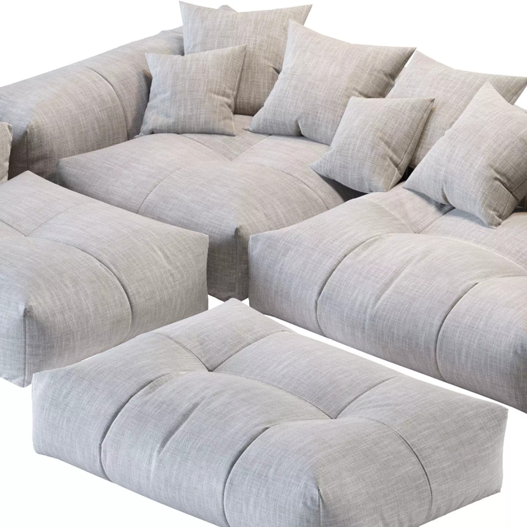 Pixel Corner Sofa 3D Model – Modern Designer Furniture, OBJ, FBX - View 36
