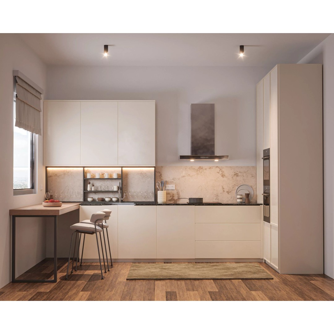 Modern Kitchen 3D Model – Elegant Interior Design, FBX & OBJ Formats - View 2