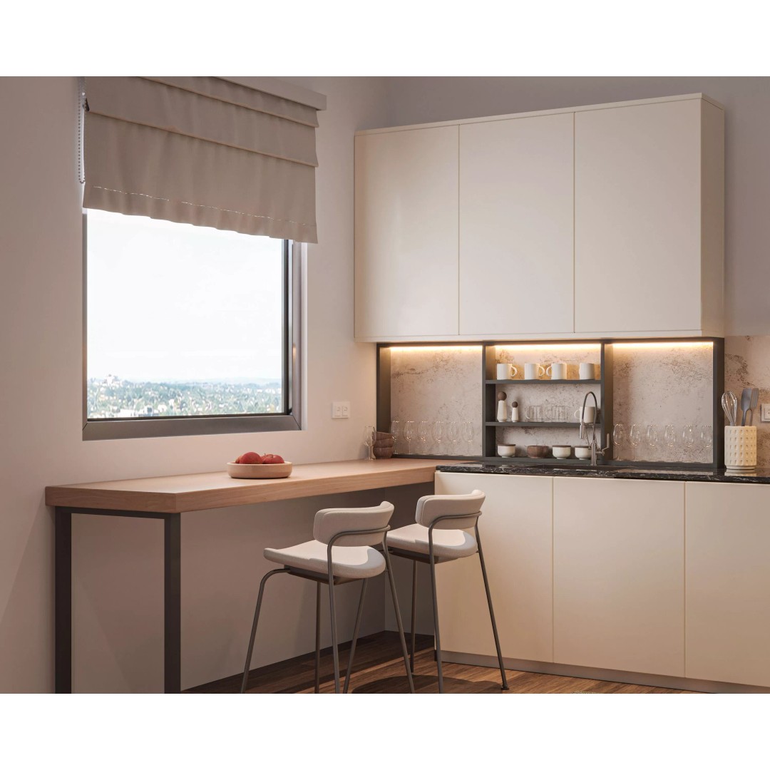 Modern Kitchen 3D Model – Elegant Interior Design, FBX & OBJ Formats - View 3