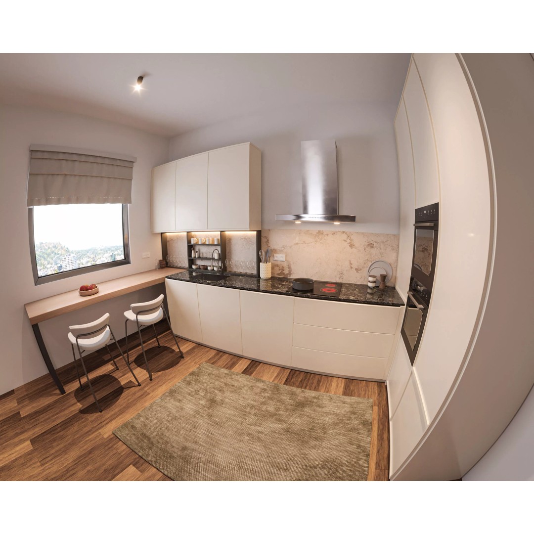 Modern Kitchen 3D Model – Elegant Interior Design, FBX & OBJ Formats - View 4