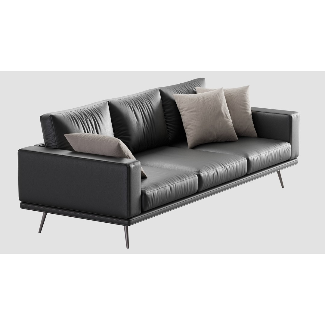 BoConcept Carlton Sofa 3D Model – Contemporary Furniture Asset, OBJ - View 14