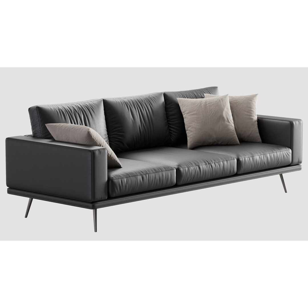 BoConcept Carlton Sofa 3D Model – Contemporary Furniture Asset, OBJ - View 15