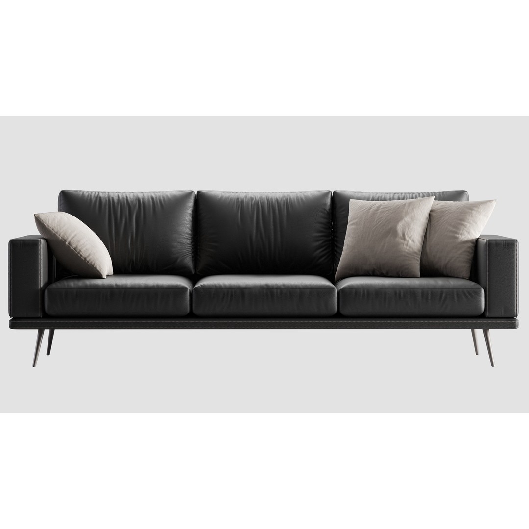 BoConcept Carlton Sofa 3D Model – Contemporary Furniture Asset, OBJ - View 8