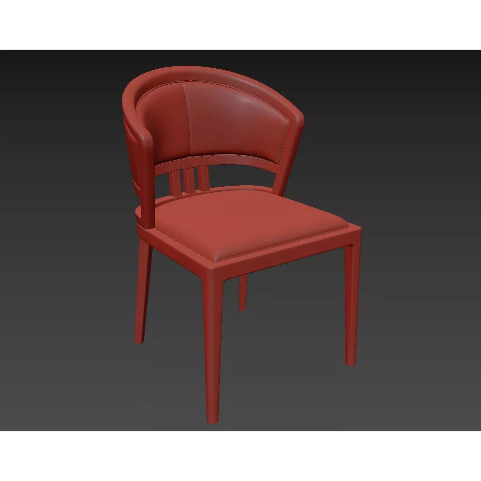 Contemporary Round Marble Dining Set 3D Model – Elegant Furniture Collection, FBX - View 12