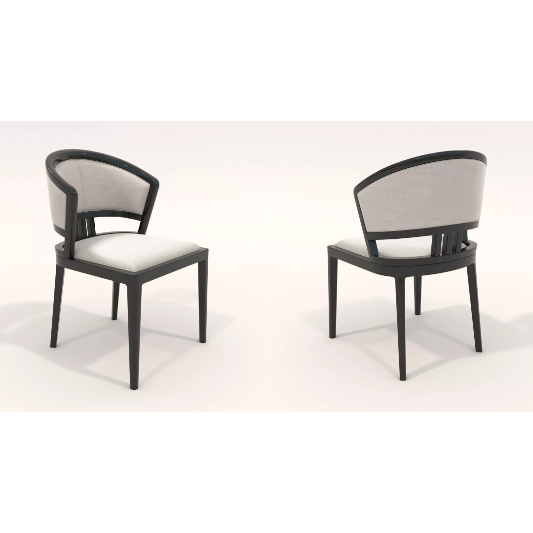 Contemporary Round Marble Dining Set 3D Model – Elegant Furniture Collection, FBX - View 7