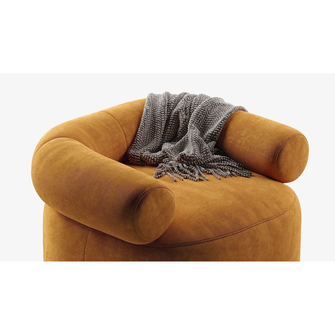 Huggy Swivel Chair 3D Model – Modern Furniture Asset, OBJ & 3Ds Max - View 12