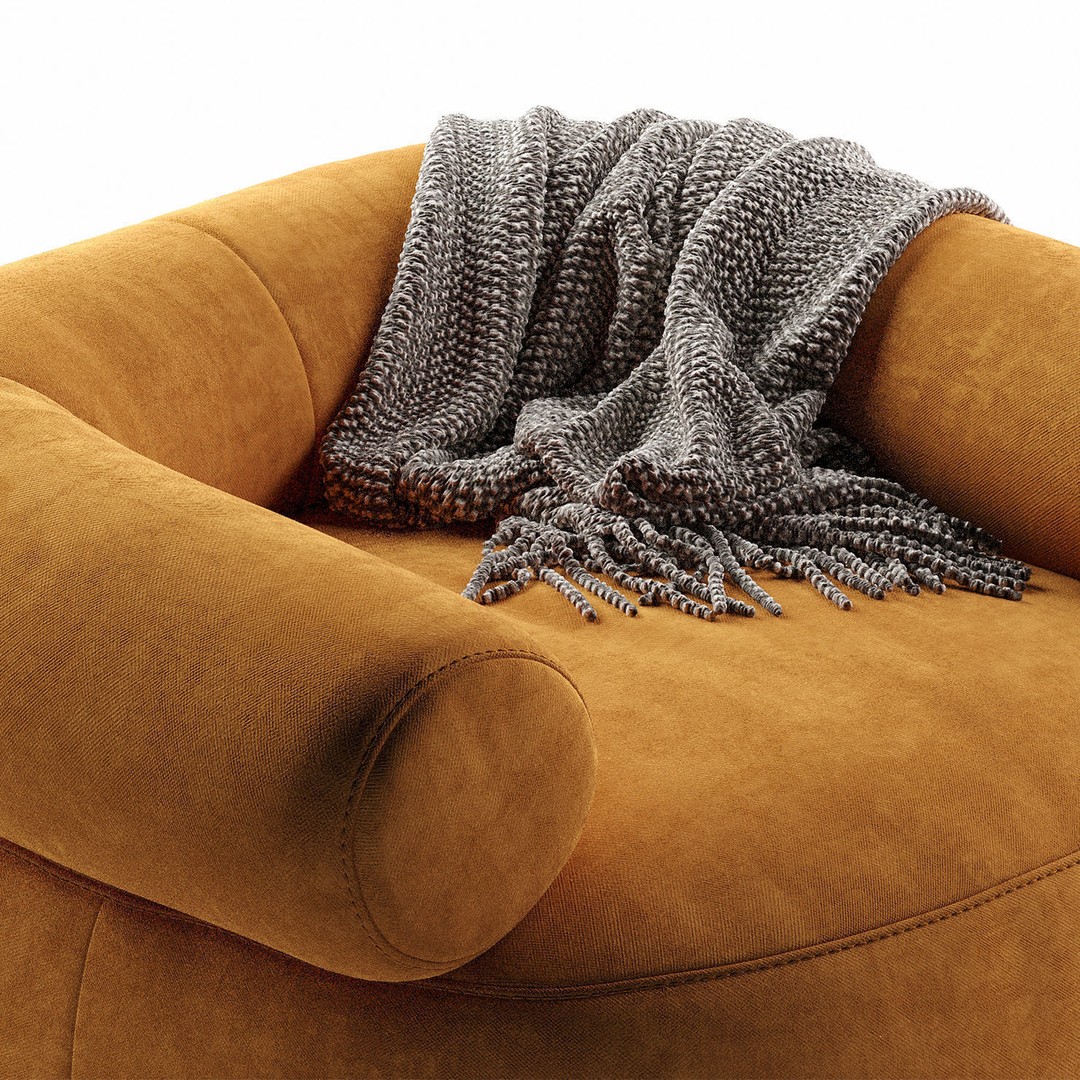 Huggy Swivel Chair 3D Model – Modern Furniture Asset, OBJ & 3Ds Max - View 17