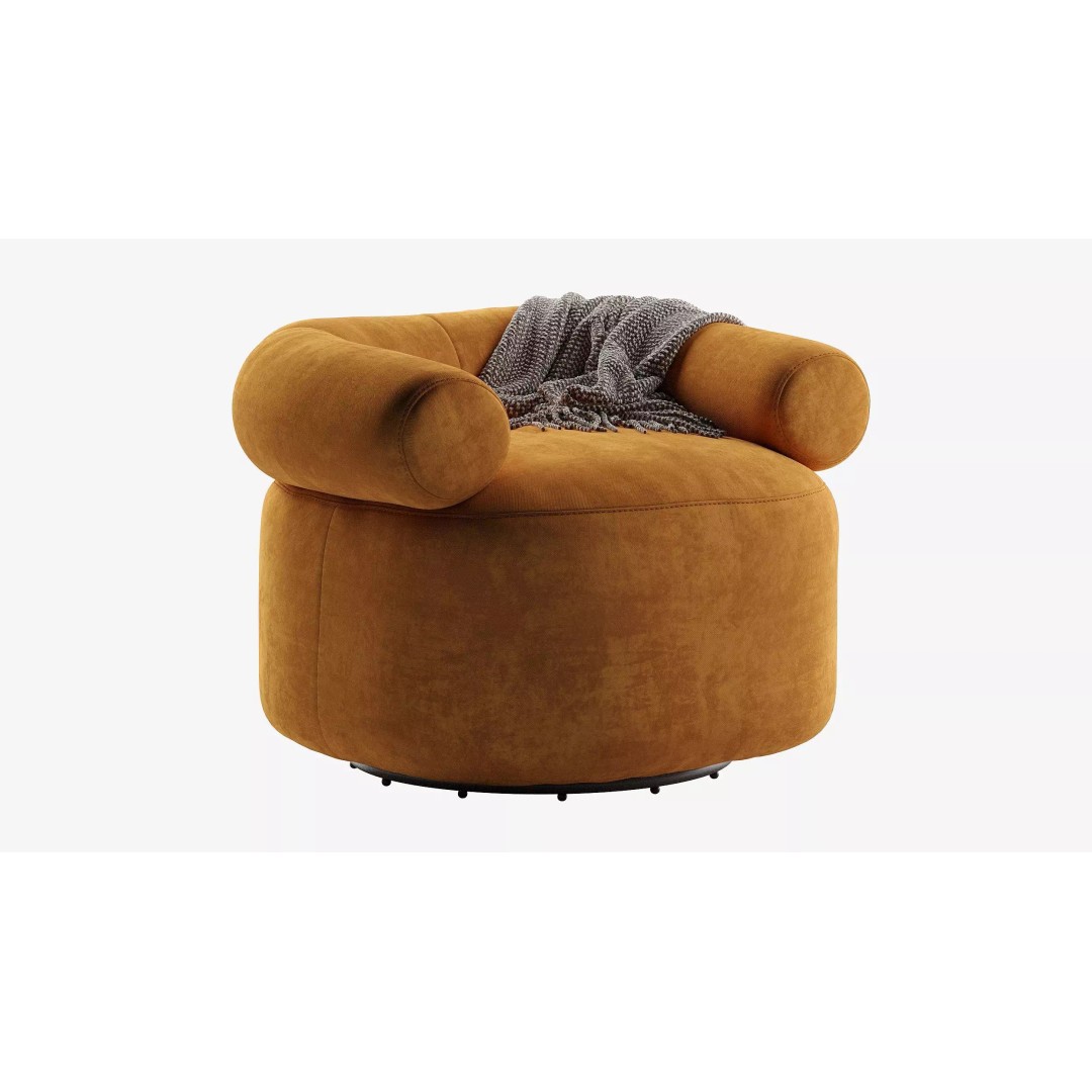 Huggy Swivel Chair 3D Model – Modern Furniture Asset, OBJ & 3Ds Max - View 2