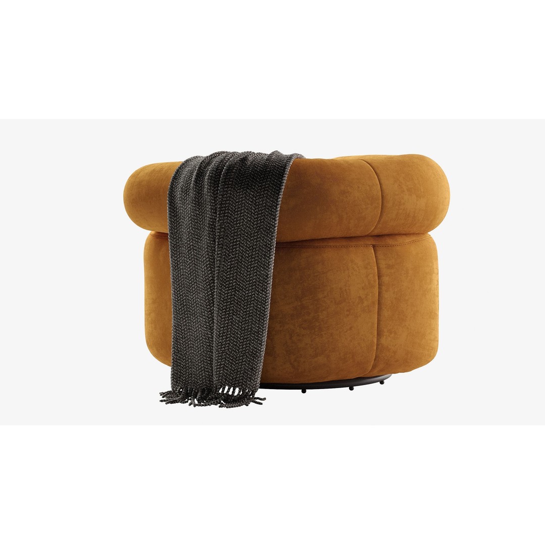 Huggy Swivel Chair 3D Model – Modern Furniture Asset, OBJ & 3Ds Max - View 7