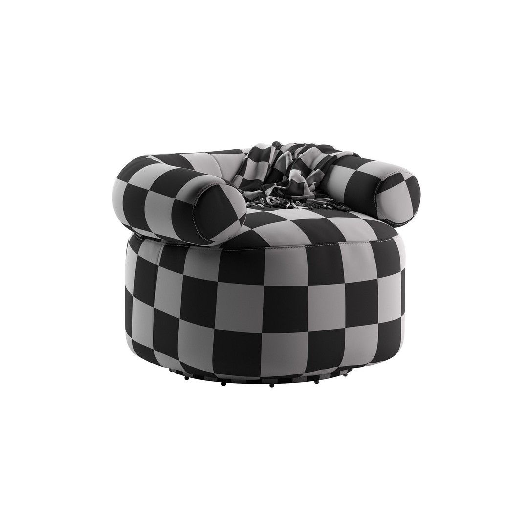Huggy Swivel Chair 3D Model – Modern Furniture Asset, OBJ & 3Ds Max - View 8