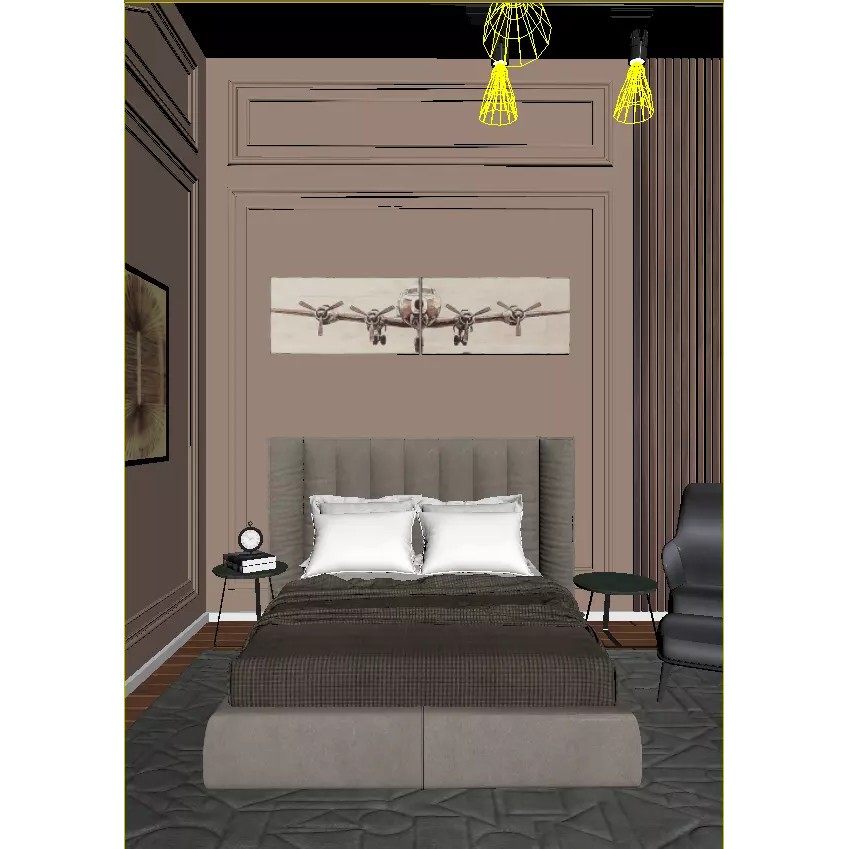 Detailed Bedroom Scene 3D Model – Realistic Interior Design, Corona Render - View 19