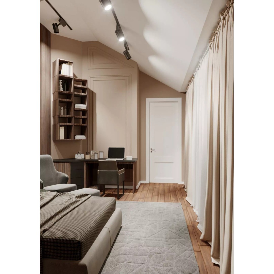 Detailed Bedroom Scene 3D Model – Realistic Interior Design, Corona Render - View 3