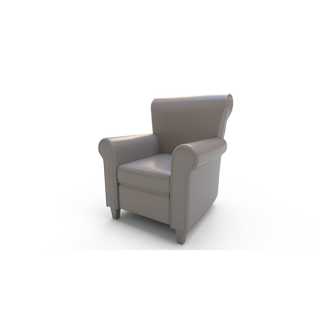 Atwater Wide Armchair 3D Model – High-Quality PBR Asset for Interior Design - View 11