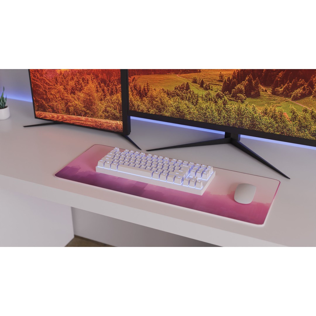 Minimalistic Computer Desk 3D Model – Low Poly Office Asset, FBX - View 10