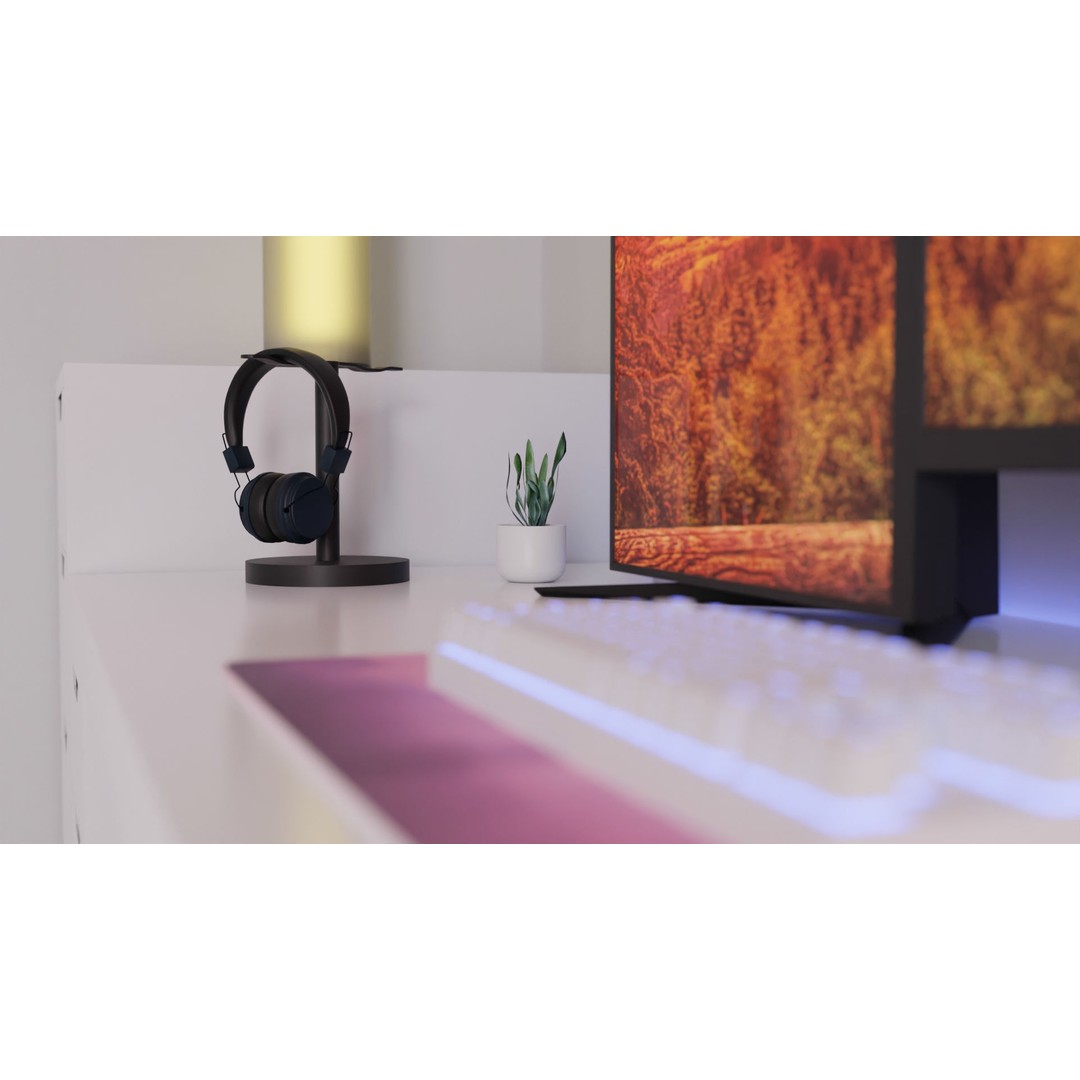 Minimalistic Computer Desk 3D Model – Low Poly Office Asset, FBX - View 11