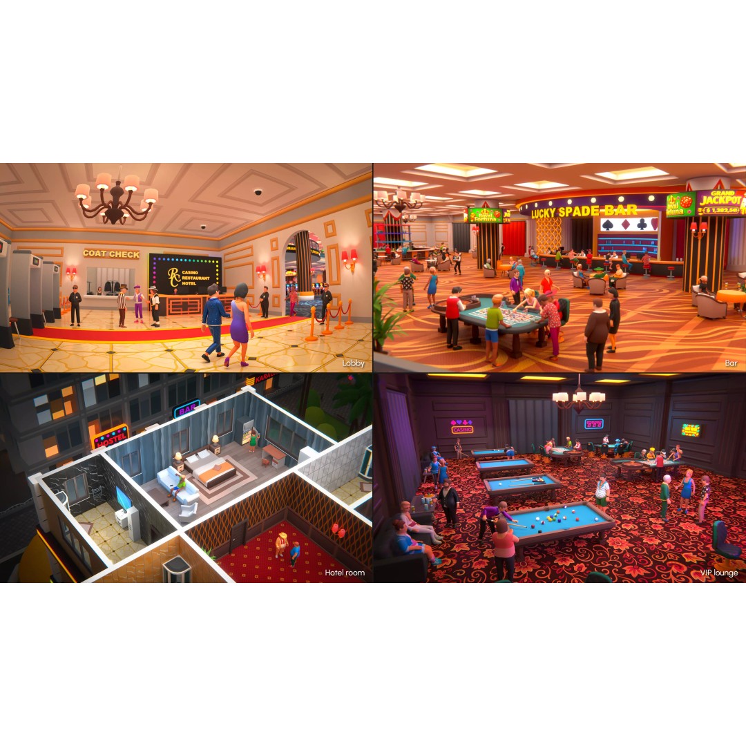 Casino 3D Model – Low Poly Game Asset with Interactive Features - View 13