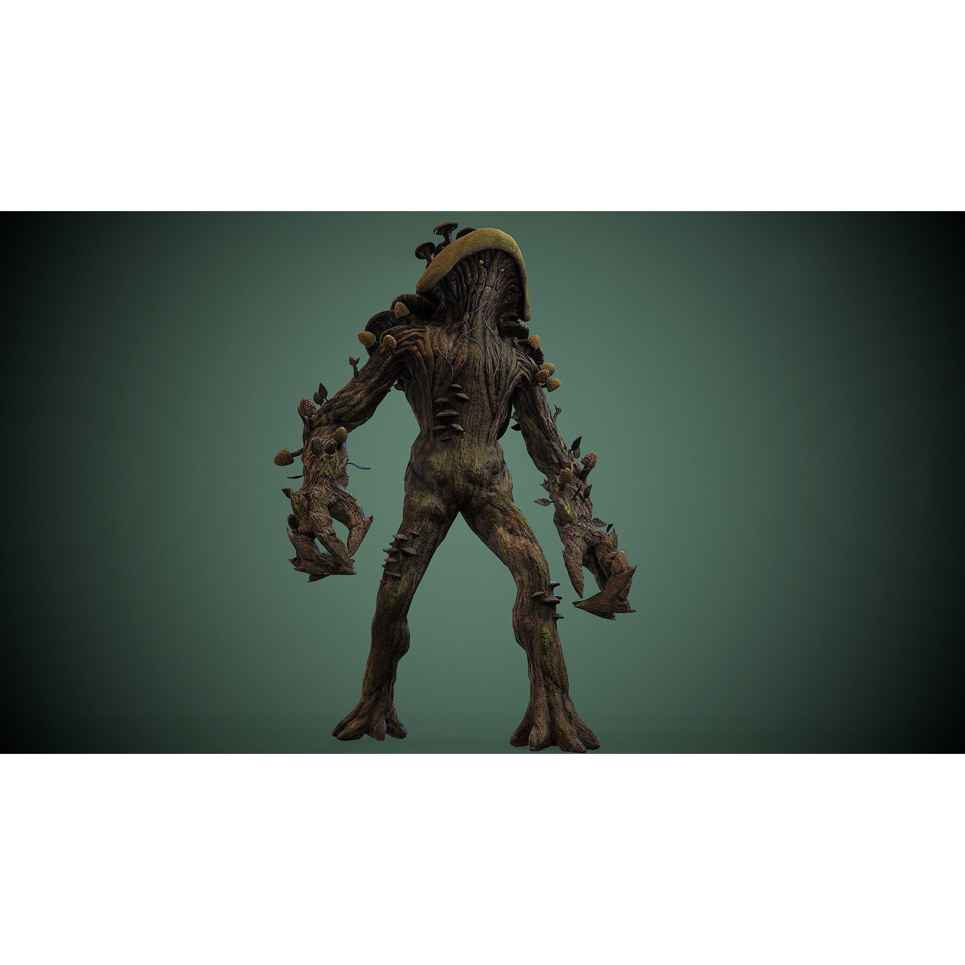 Monster Mushroom - Low-Poly Game-Ready 3D Model - View 11