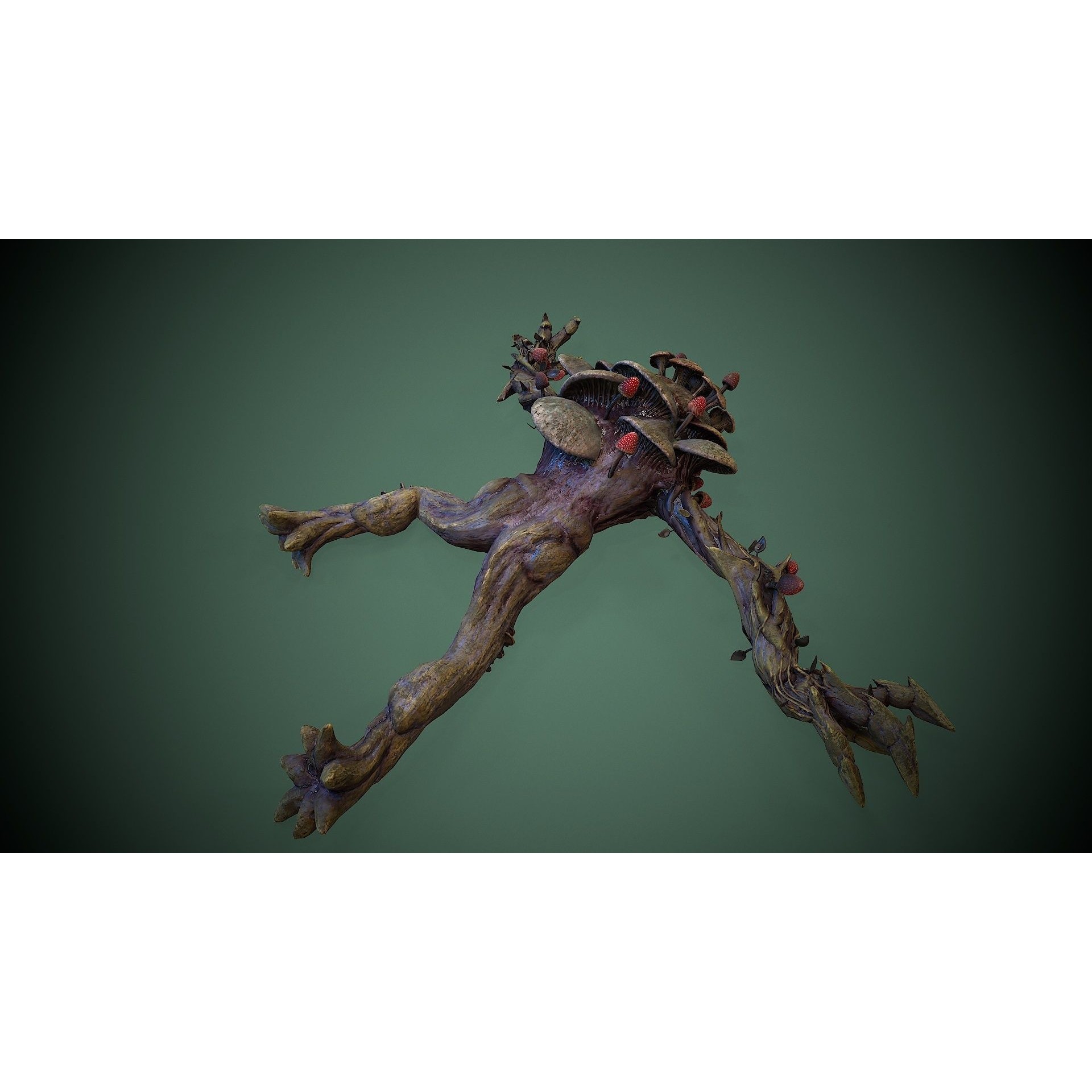 Monster Mushroom - Low-Poly Game-Ready 3D Model - View 13
