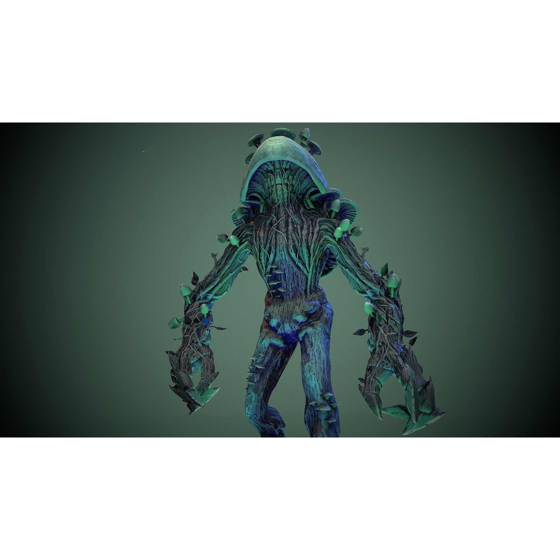 Monster Mushroom - Low-Poly Game-Ready 3D Model - View 14