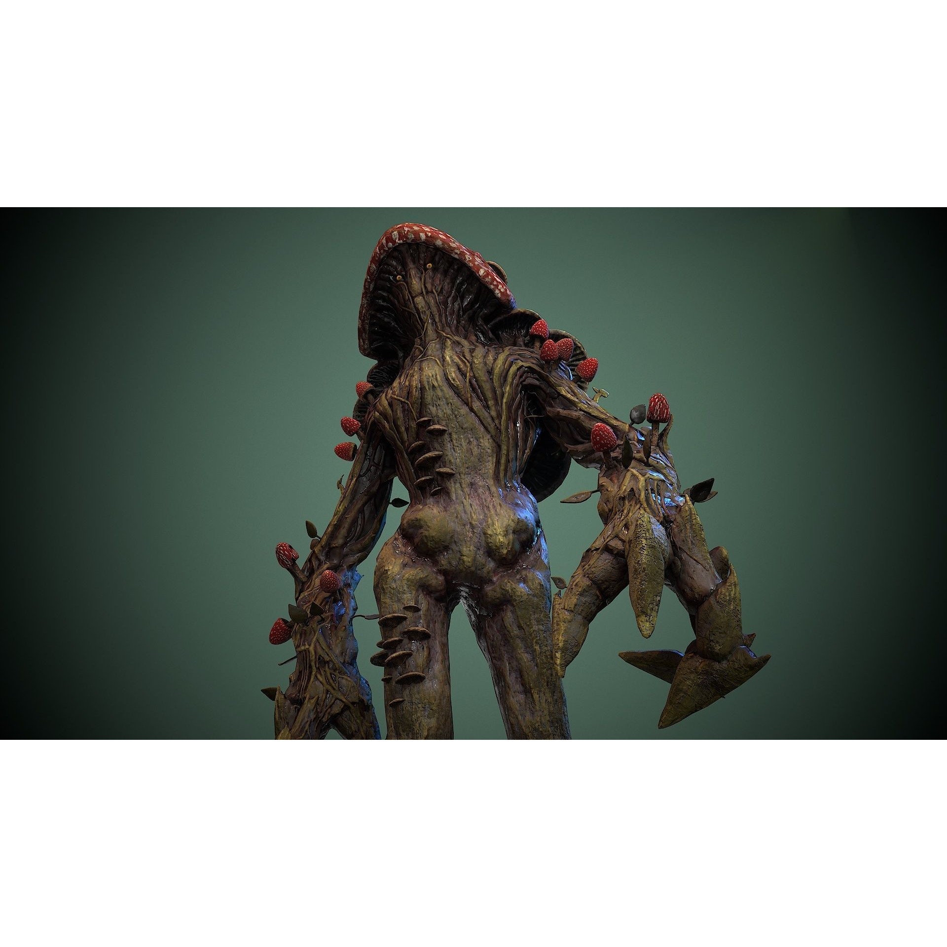Monster Mushroom - Low-Poly Game-Ready 3D Model - View 15