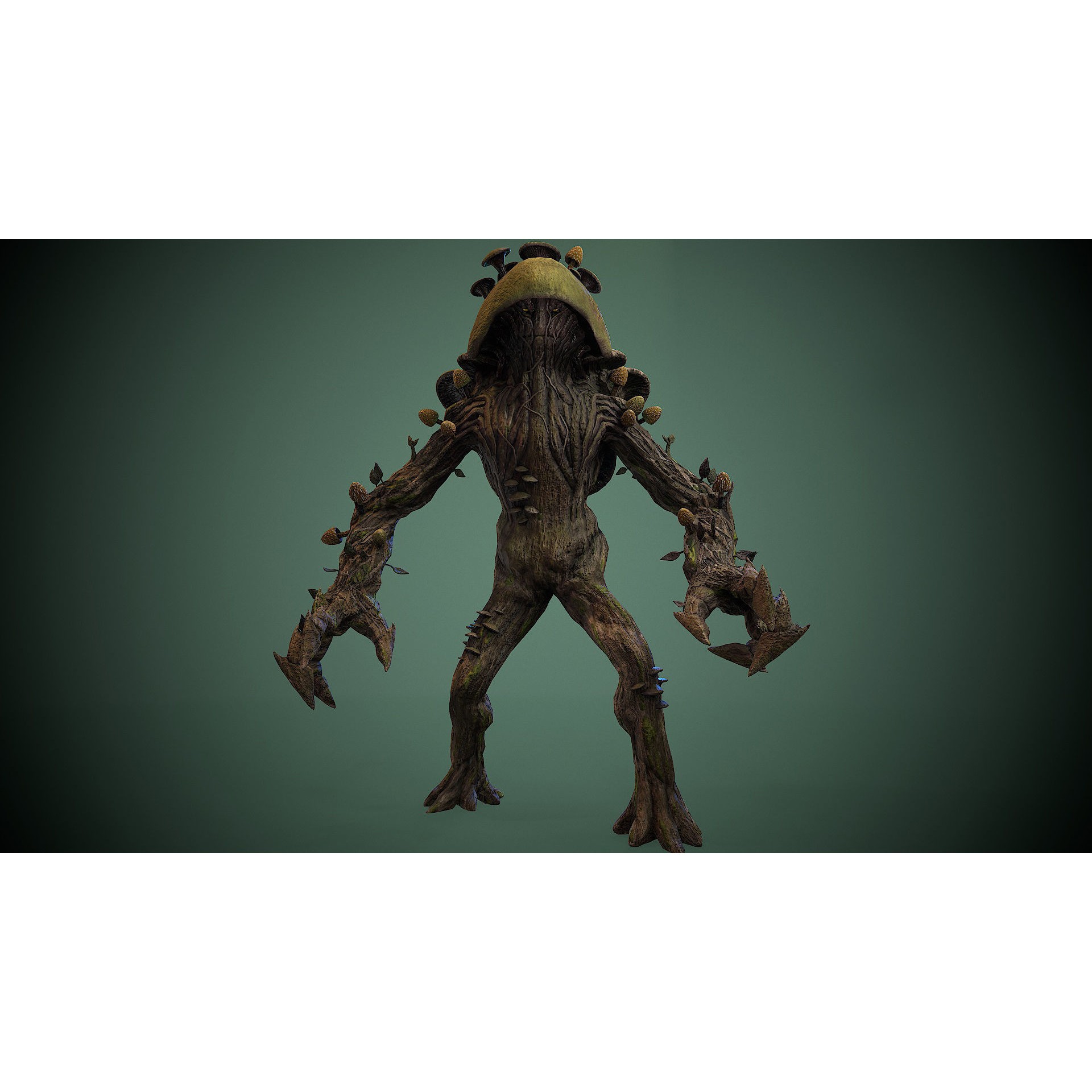 Monster Mushroom - Low-Poly Game-Ready 3D Model - View 16