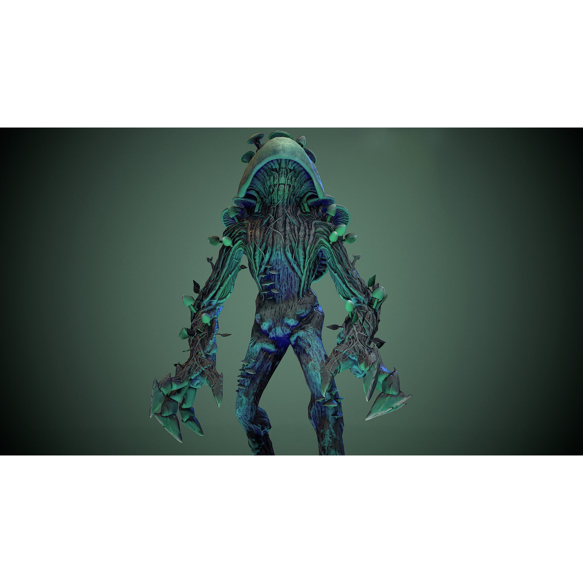 Monster Mushroom - Low-Poly Game-Ready 3D Model - View 17