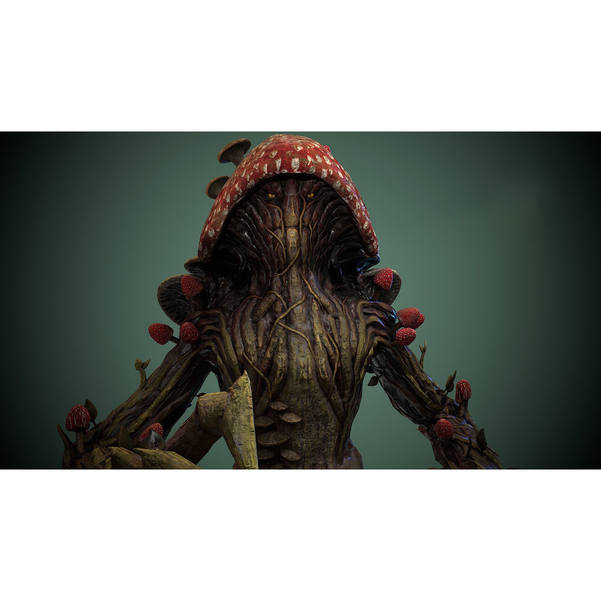 Monster Mushroom - Low-Poly Game-Ready 3D Model - View 20