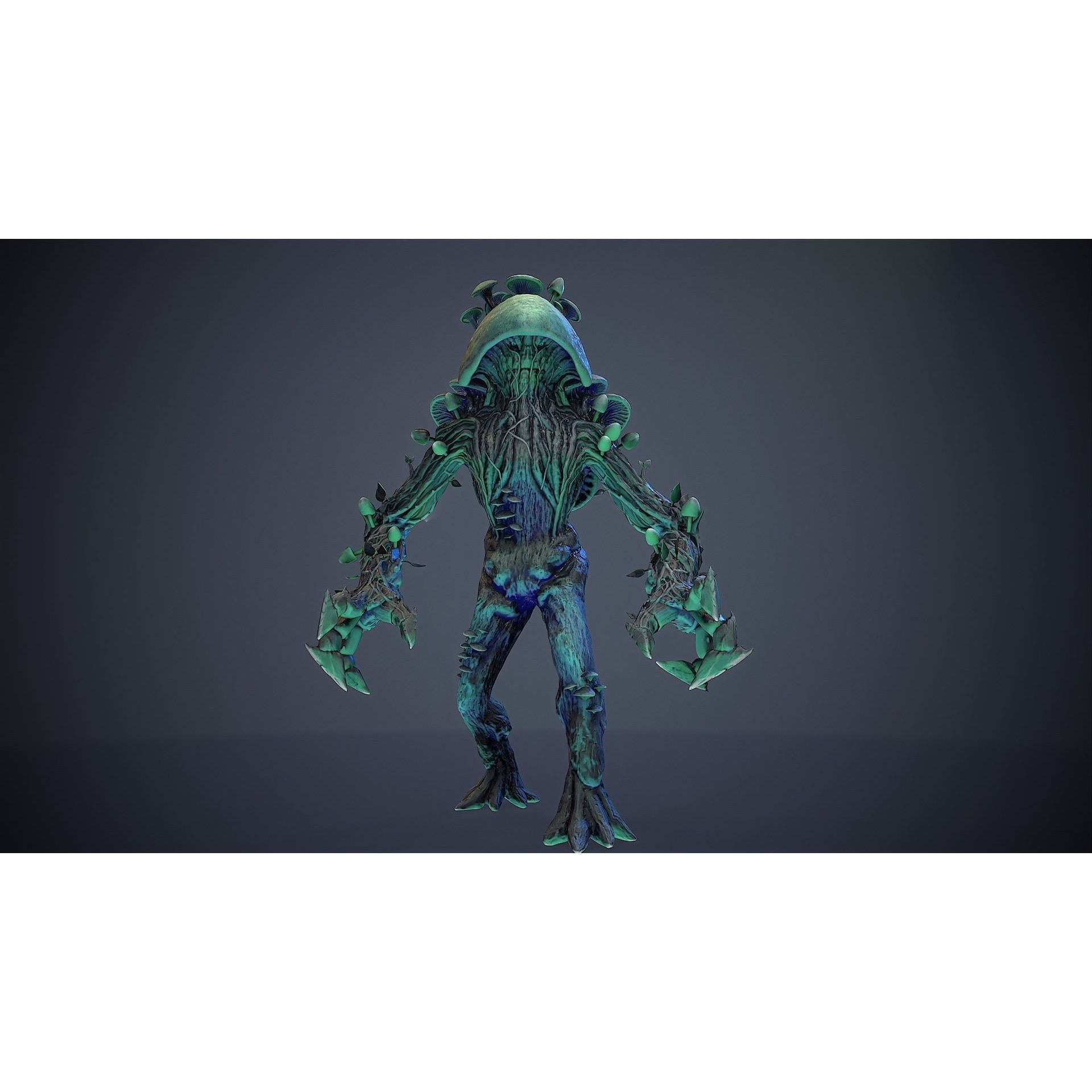 Monster Mushroom - Low-Poly Game-Ready 3D Model - View 22
