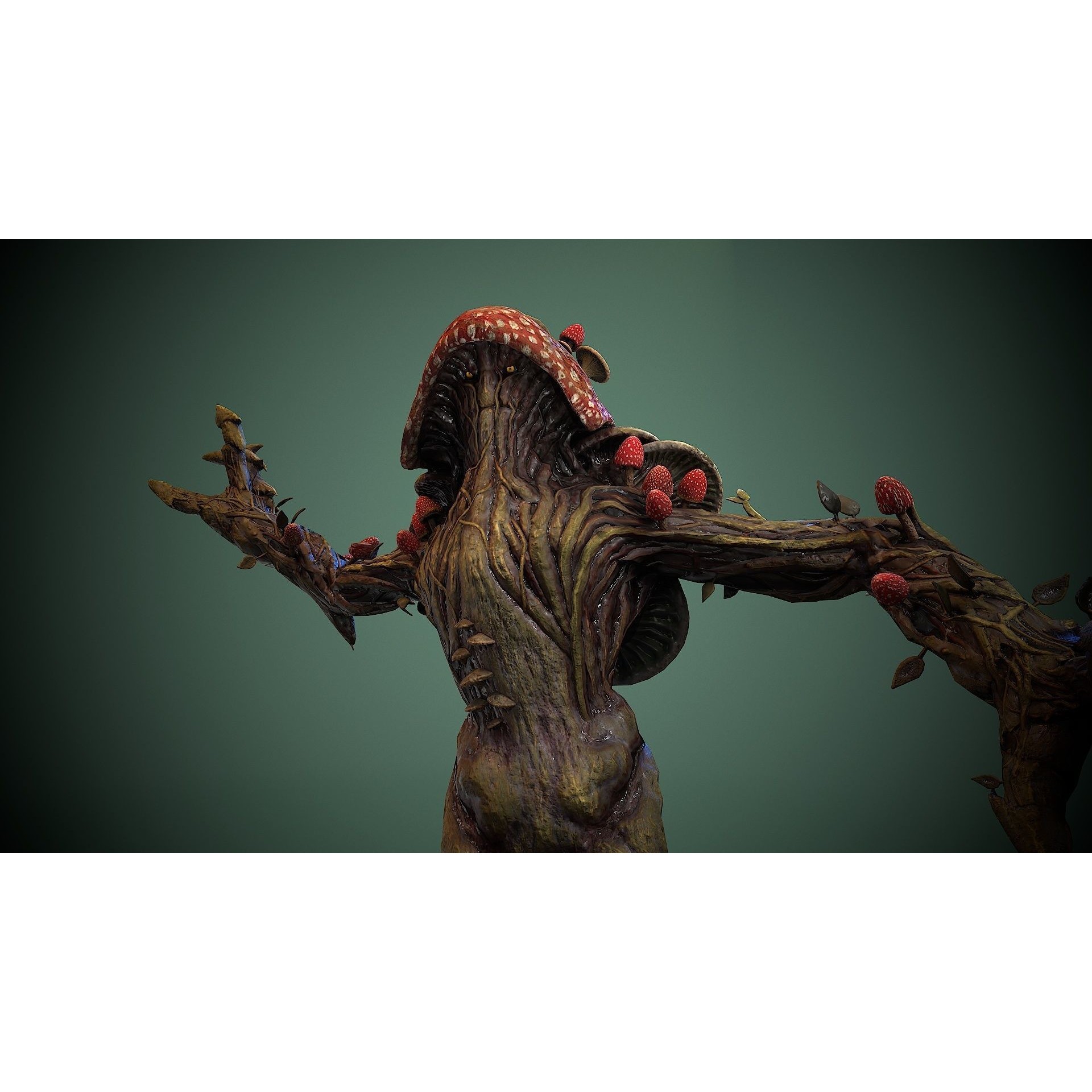 Monster Mushroom - Low-Poly Game-Ready 3D Model - View 24