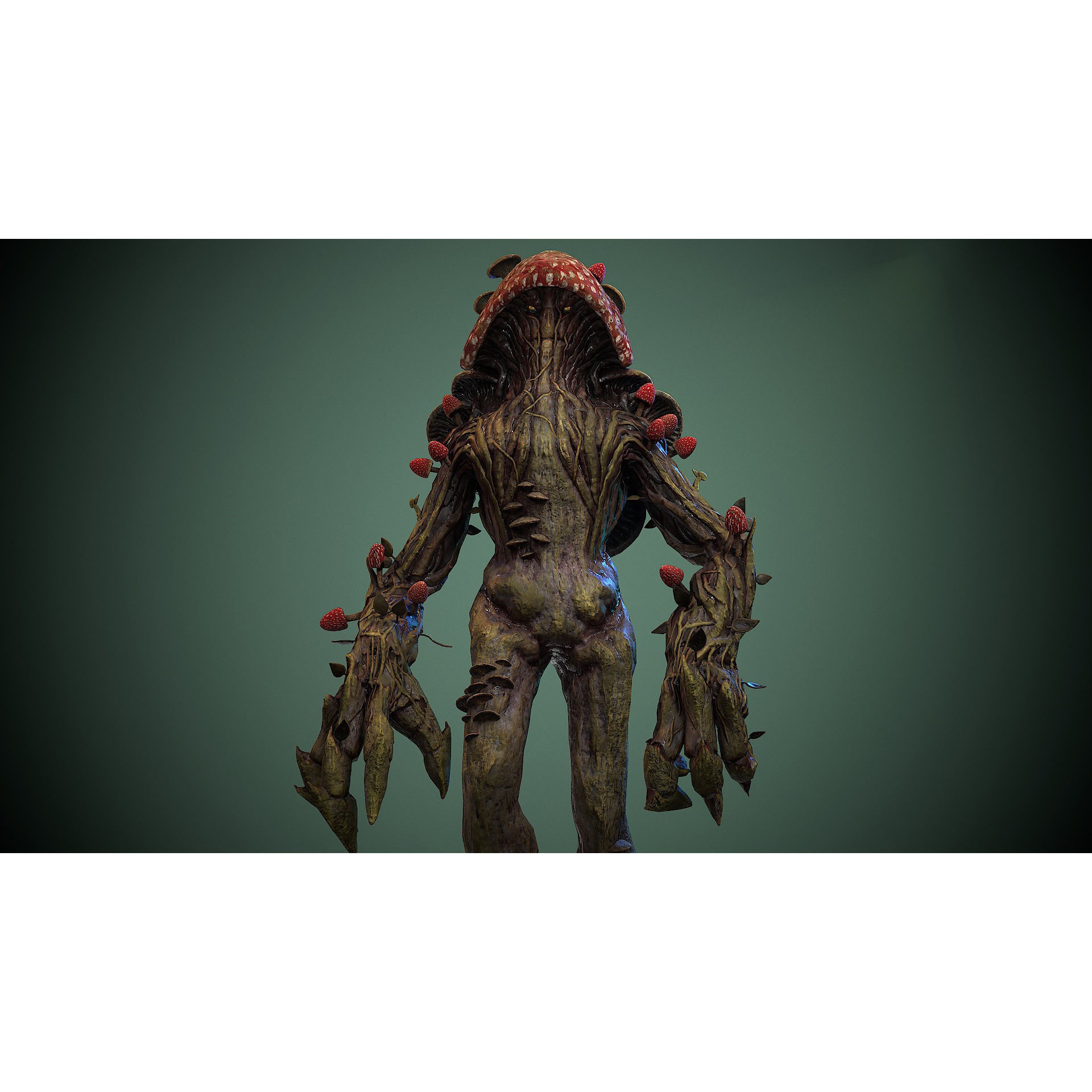 Monster Mushroom - Low-Poly Game-Ready 3D Model - View 25