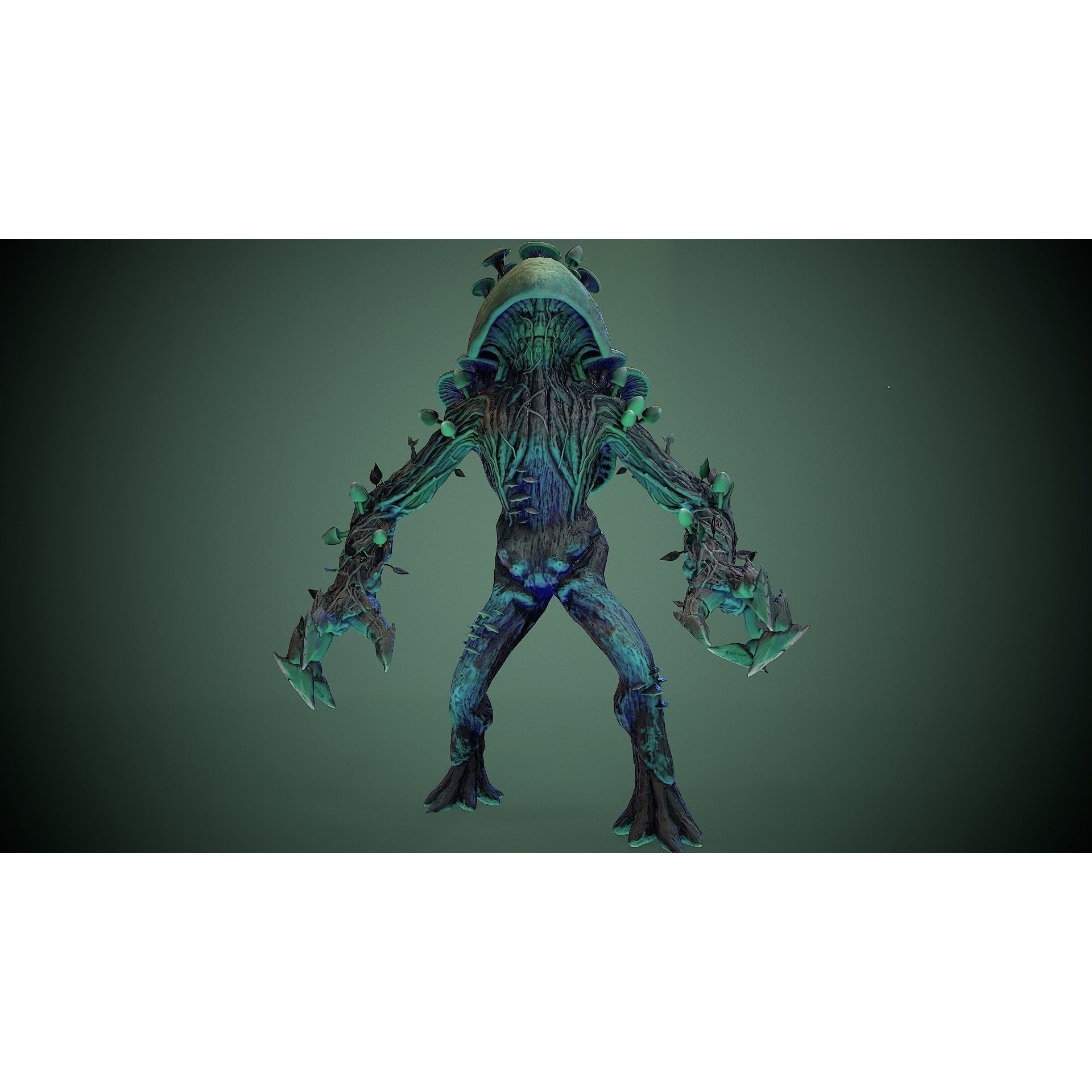 Monster Mushroom - Low-Poly Game-Ready 3D Model - View 5