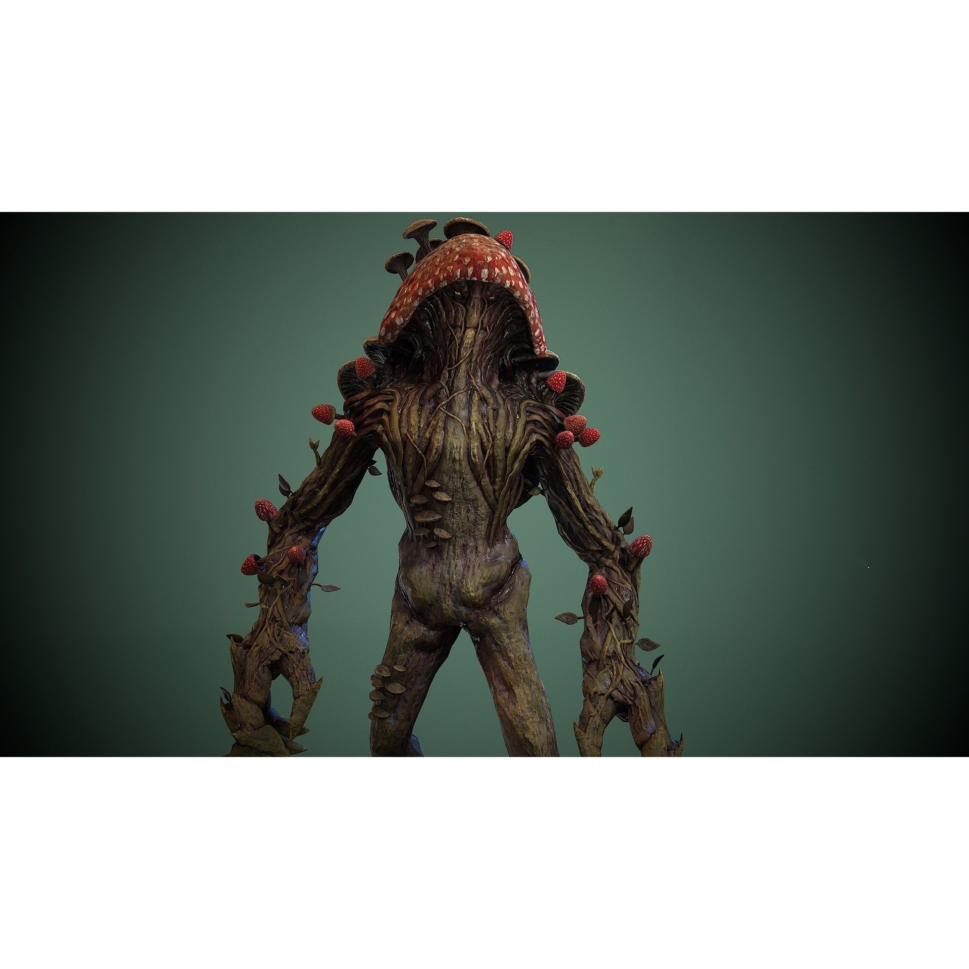 Monster Mushroom - Low-Poly Game-Ready 3D Model - View 6