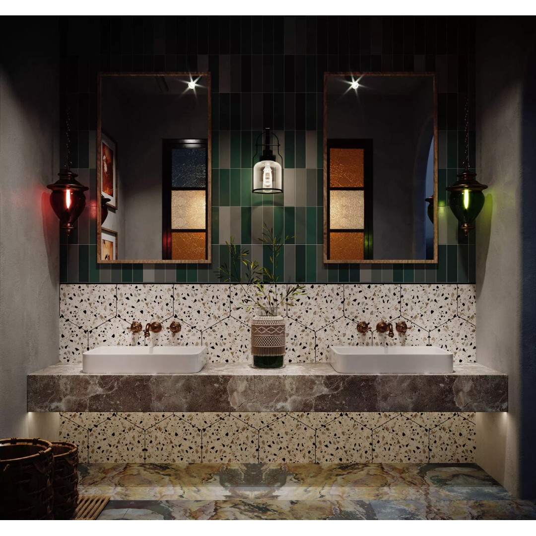 Modern Bathroom Interior Scenes 3D Model – Complete Asset with Textures, FBX - View 2