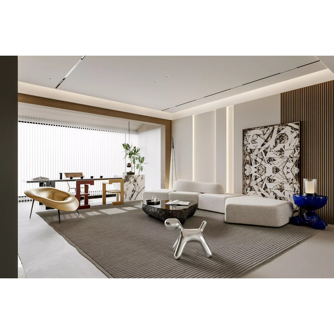 Modern Apartment Interior 3D Model – Fully Textured Scene for Archviz - View 2