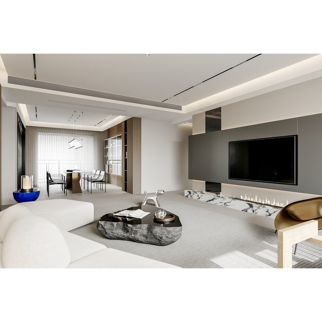 Modern Apartment Interior 3D Model – Fully Textured Scene for Archviz - View 5
