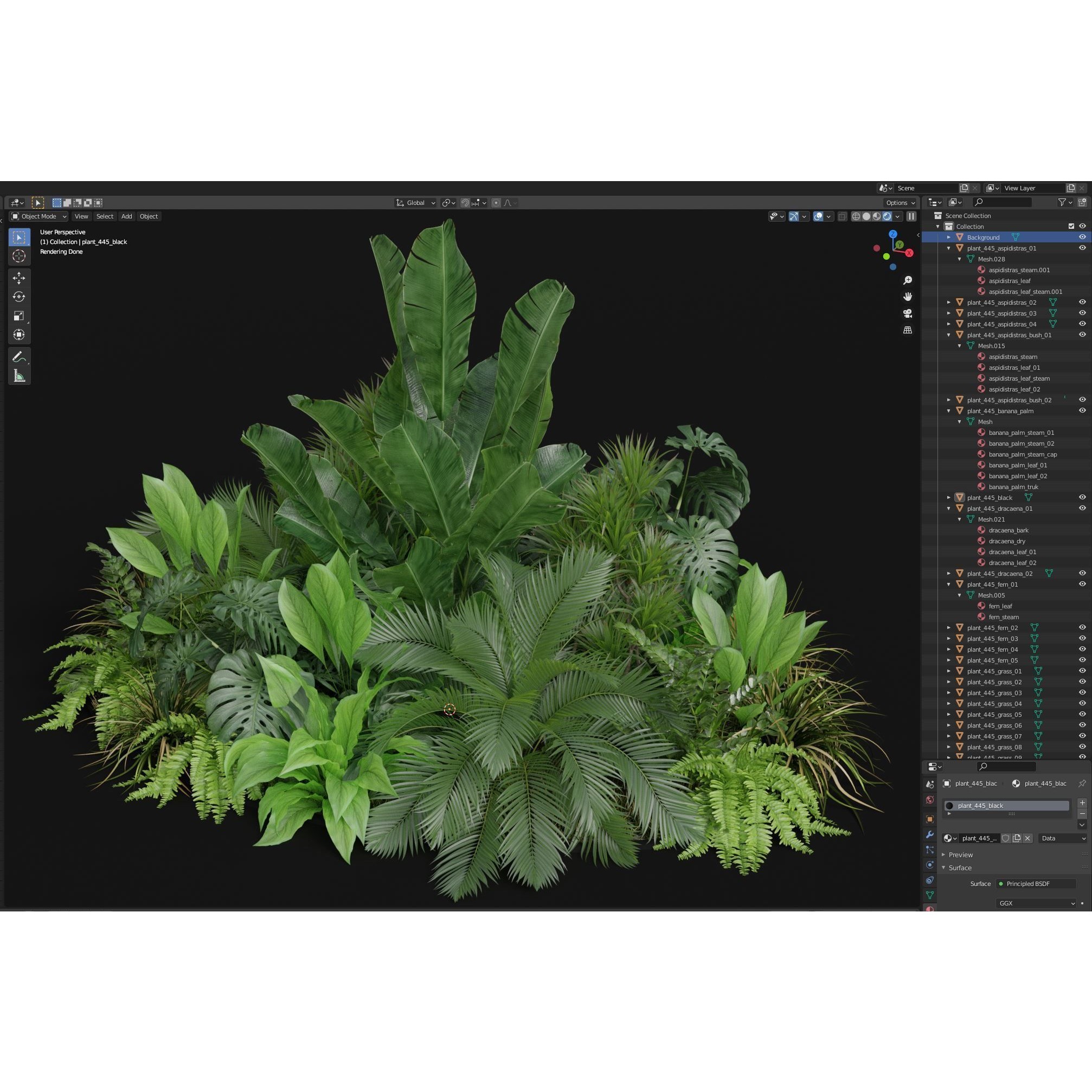 Plants Collection 445 - PBR Game-Ready 3D Model