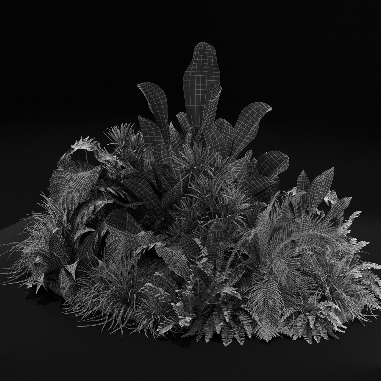 Plants Collection 445 - PBR Game-Ready 3D Model - View 7
