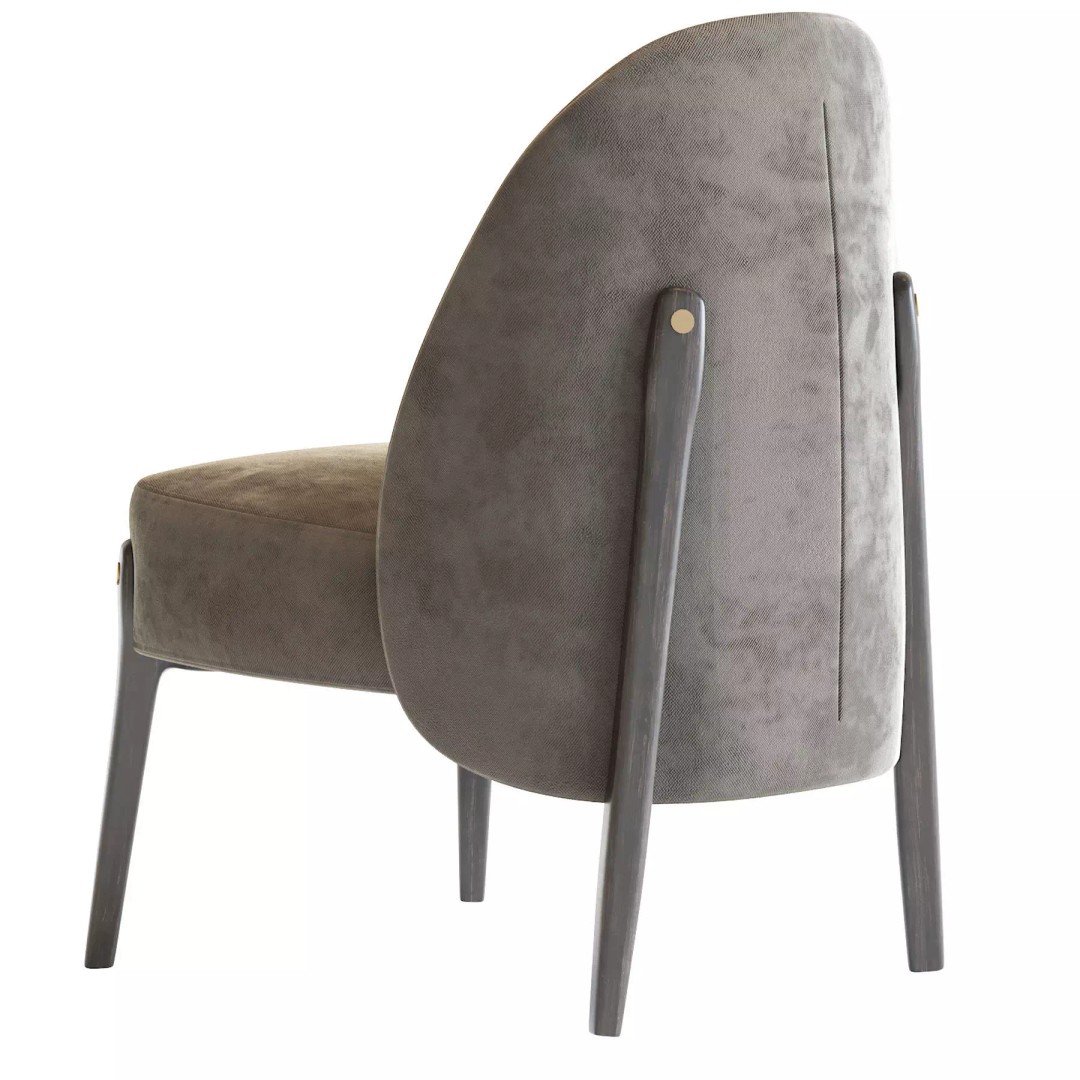 District Eight Ames 3D Model – Contemporary Chair with PBR Textures, FBX - View 3