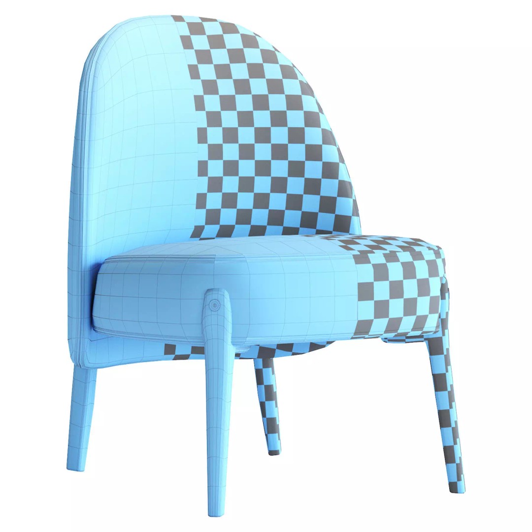 District Eight Ames 3D Model – Contemporary Chair with PBR Textures, FBX - View 8