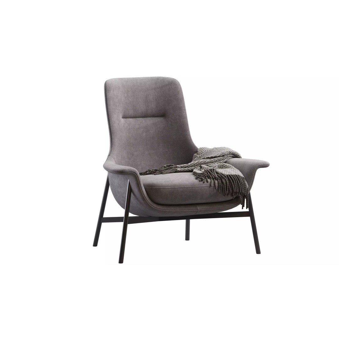 Seymour Mid Fixed Chair 3D Model – Modern Armchair with PBR Textures - View 3