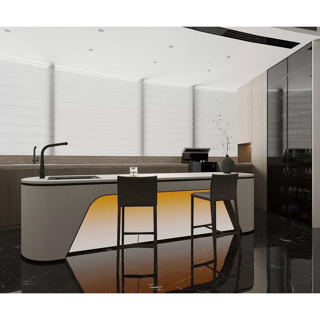 Italian-Style Living and Dining Room 3D Model – High Poly Interior Asset, FBX, OBJ - View 6