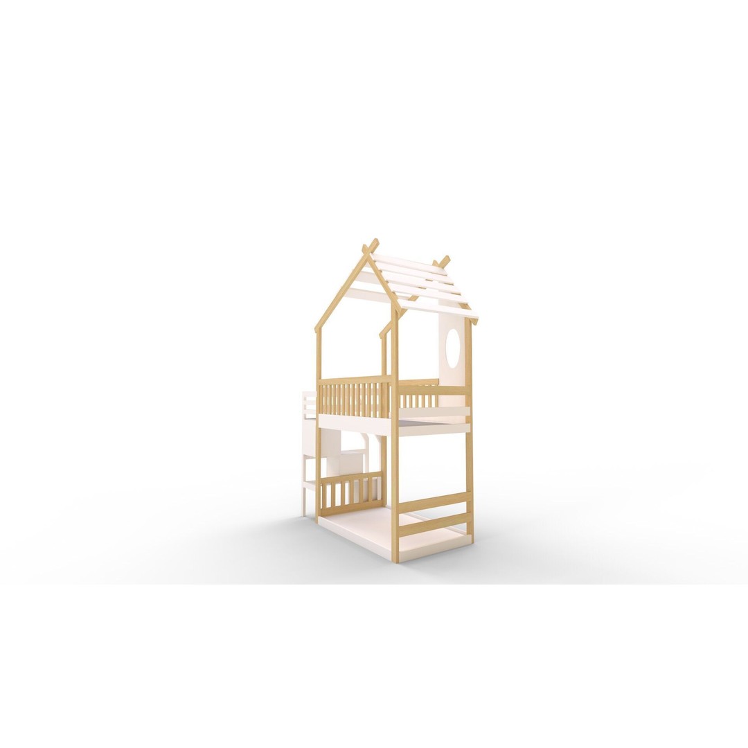 Twin Bunk Bed 3D Model – High-Quality PBR Interior Asset, FBX, Blender - View 7