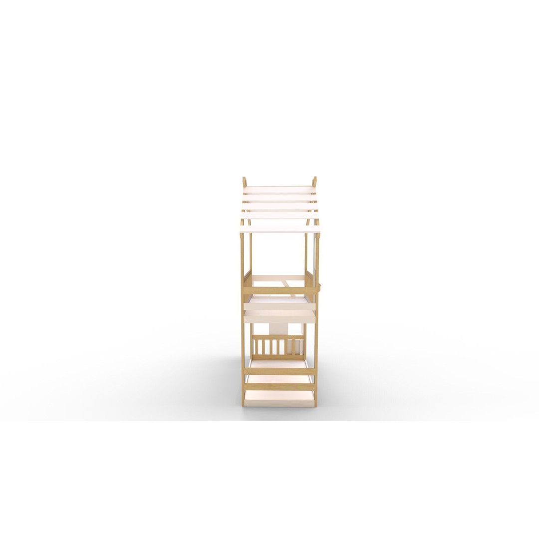 Twin Bunk Bed 3D Model – High-Quality PBR Interior Asset, FBX, Blender - View 8