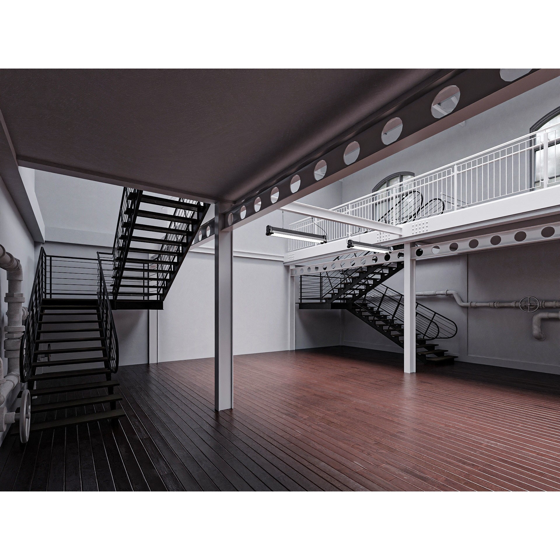 Hangar Building - Low-Poly Game-Ready 3D Model - View 8